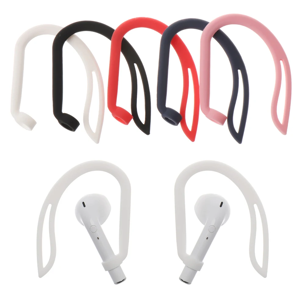 

For Apple AirPods Silicone Wireless Earphone for AirPods Protective Accessories Protector Earhooks Sports Anti-lost Ear Hook