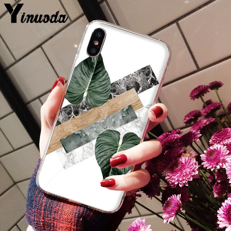 Candy Color Leaf Print Fashion
