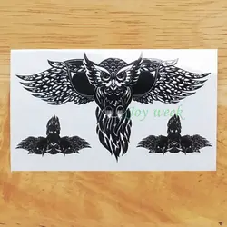Водонепроницаемая временная татуировка Наклейка Летающая сова тату наклейки флэш-тату поддельные татуировки для девушек женщин мужчин