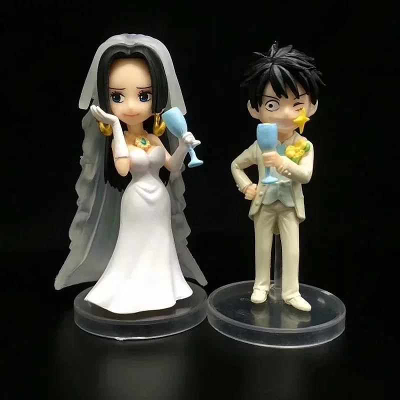 Anime One Piece Luffy Boa Hancock Wedding Ver Pvc Action Figure Resin