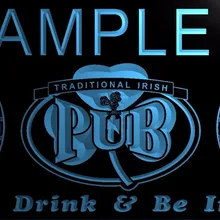 TM002 для персонализированного названия ирландская паб барная вывеска пива светодиодный неоновые световые знаки