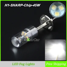 Новые Поступления 45W 480LM высокий яркий H1 светодиодный Противотуманные фары 360 градусов, 12 V-24 V Автомобильный налобный противотуманный фонарь Лампа H1 светодиодный фонарь