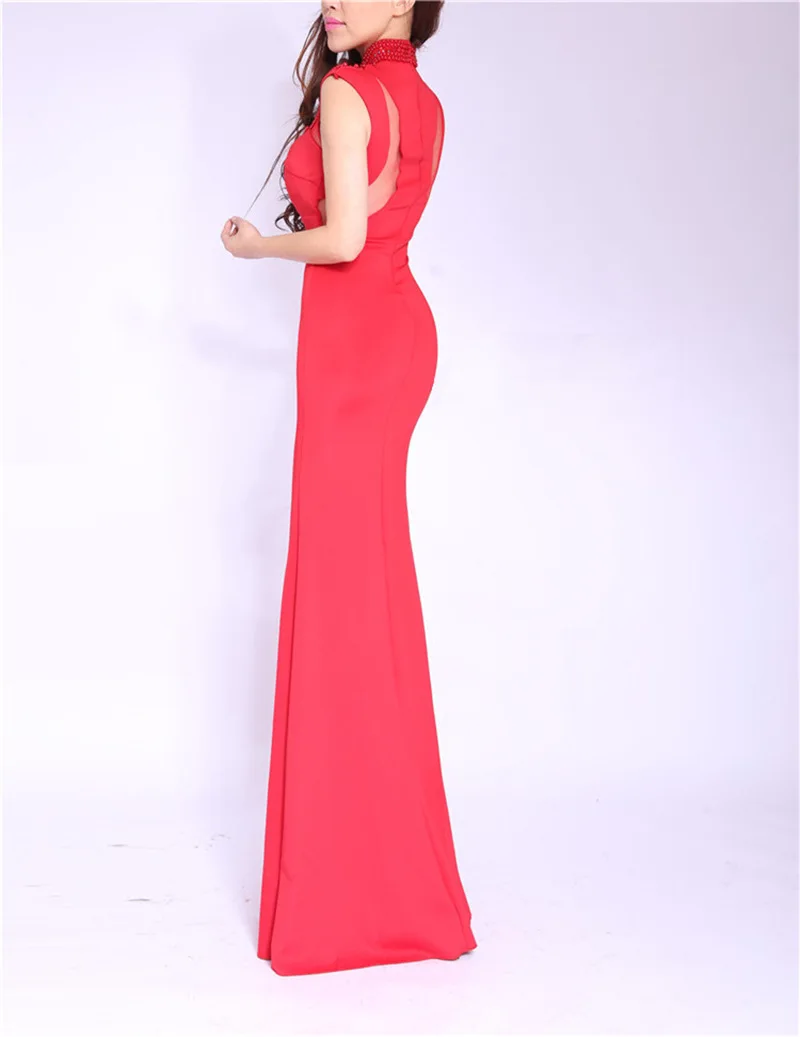 Hollow Out Diamond Banquet Party Dress Trumpet Mermaid Floor-Length Summer Dress Tunic Bodycon Sleeveless Bohemian Women Dresses (22)