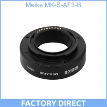 Meike MK-S-AF3-B Plastic Extension Tube Close Shot Adapter Ring Lens for Auto Focus Sony NEX Micro DSLR 10,16mm E-Mount Camera