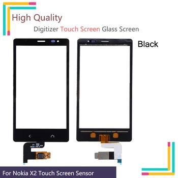 

4.3"For X2 Touchscreen For Nokia X2 X 2 Dual SIM RM-1013 X2DS Mobile Phone Touchscreen Panel Front Glass Lens 4.3'' NO LCD