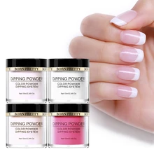 BORN PRETTY 1 коробка 10 мл без лампы для лечения Dip ногтей порошок для дизайна ногтей окунание натуральный сухой длительный французский порошок для ногтей украшение
