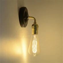 Золотой Алюминиевый Ретро свет розетка старинный держатель лампы E26 UL с черной потолочной пластиной UL110V/220 V Основание лампы