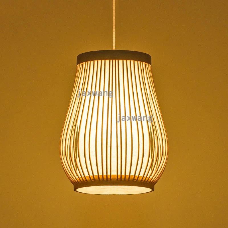 

China Retro Solid Wooden Led Pendant Lamp Lights Hanging Lamp Hanglamp Light Modern Hanging Ceiling Lamps Chandelier Lighting