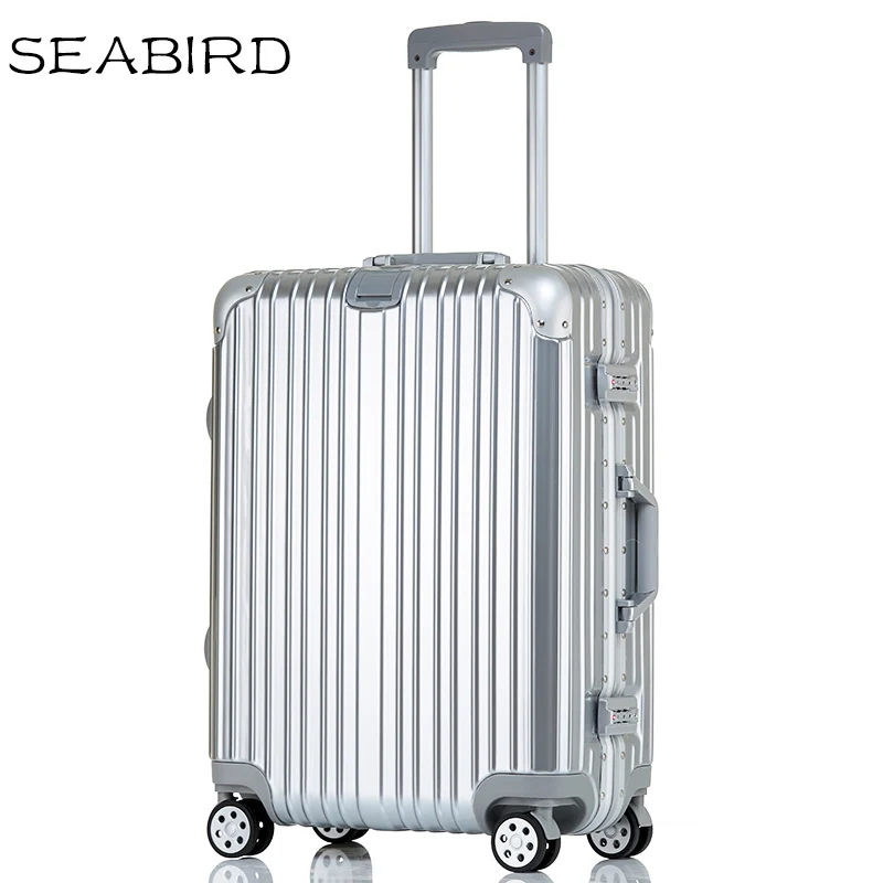

SEABIRD 20"22"24"26"29 inch Aluminum frame travel luggage carry on box pull rod suitcase trolley suitcase rolling luggage