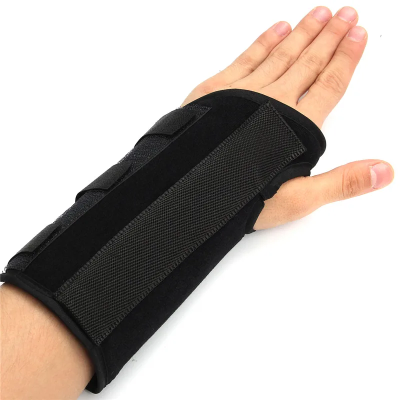 Black Breathable Left Hand Sporting Training Fitness Wrist Hand Finger