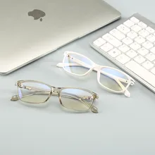 Анти-синий светильник очки оправа Очки для работы за компьютером очки Квадратные прозрачные Женские оправы оптические оправы