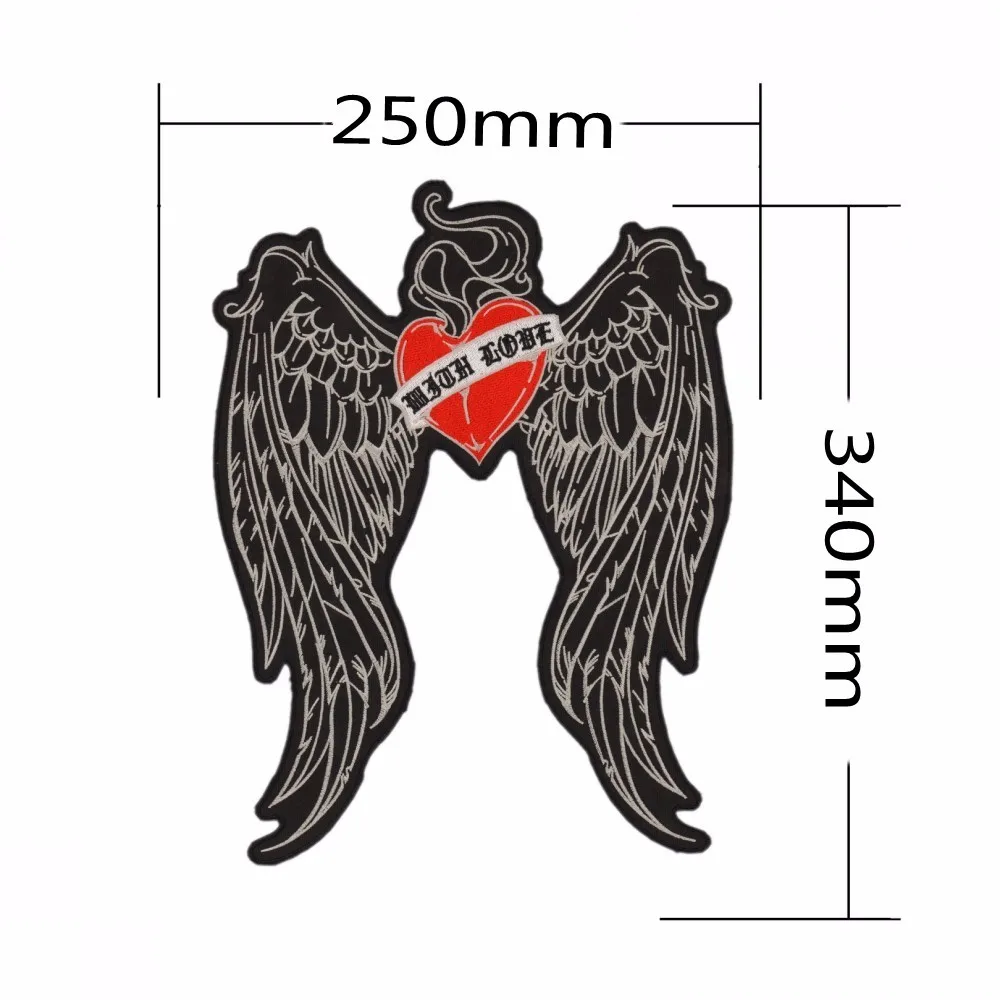 MotoPATCHES LOVE Eagle DIY аксессуары на заказ нашивки для одежды вышитые железные нашивки