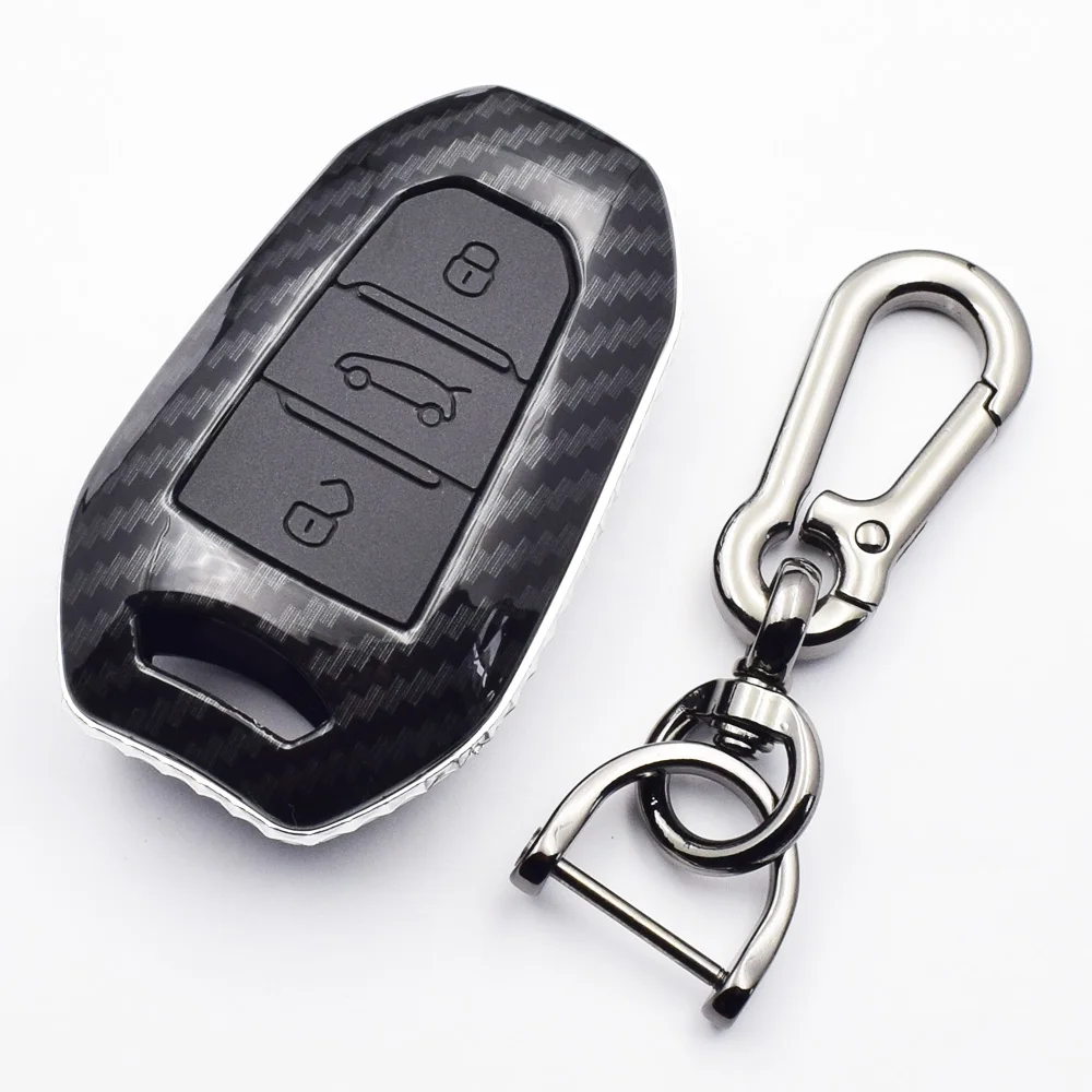 Карбоновый чехол для автомобильного ключа для Citroen C4 Grand Xsara Picasso C5 Elysee C-quarttre C3 XR Berlingo кактус Пежо чехол дистанционного брелока сумка