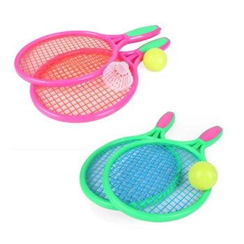 

Kids Novelty Child Dual Badminton Tennis Racket Baby Bed Toy Educational Toys Table Tennis Sports Parent-Child Sports