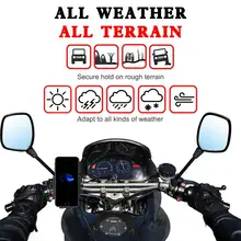 360 градусов вращающийся водонепроницаемый 12 V-32 V мотоцикл руль зеркало смартфон держатель Qi Беспроводное зарядное устройство Подставка для iphone
