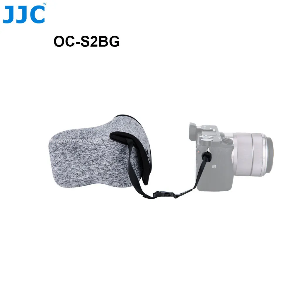 JJC мягкая беззеркальная камера чехол Мини-Чехол красочный маленький чехол для зеркальной фотокамеры s m l сумка для sony Olympus samsung Nikon - Цвет: OC-S2BG