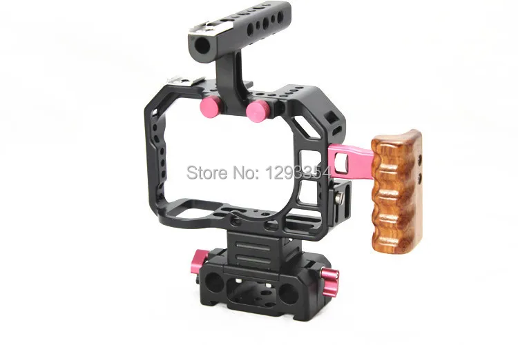 Hooton A7S Rig DSLR Cage с верхней ручкой основание деревянной для камеры Sony Tilta Movcam Lanpart 15 мм