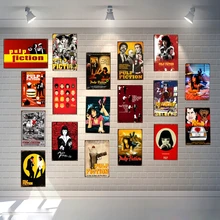 Целлюлозная фантастика классический фильм жестяная вывеска Металл Ретро винтажный паб отель кафе живопись на стену для дома Декор уникальный подарок куадро A-1088
