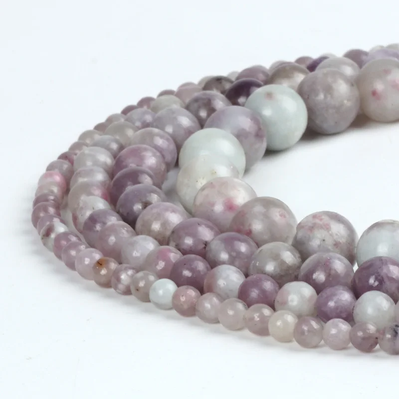 

Natural Stone Beads Amazonite Jade Light Purple Crystal Quartz Gemstone Jasper 4/6/8/10mm Bead for Muslim Prayer Jewelry Making