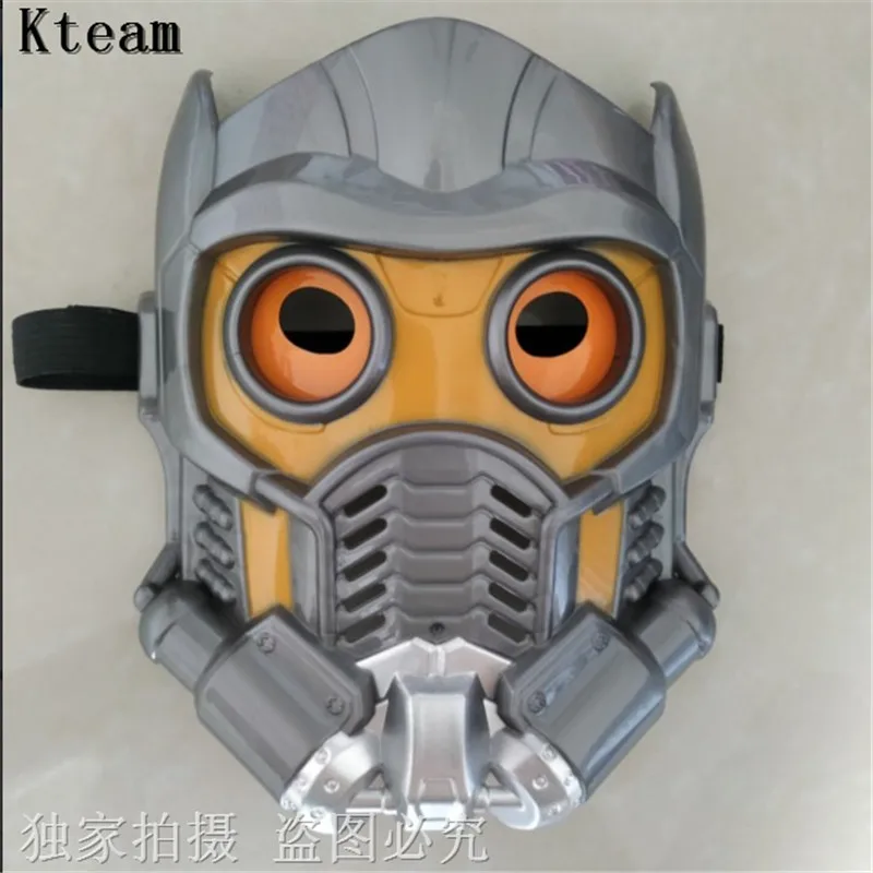 Hot Led Glowing Halloween Party MoviesGuardians of the Galaxy Star Lord Mask Cosplay Helmet Glow Glass PVC Adult Version MaskToy
