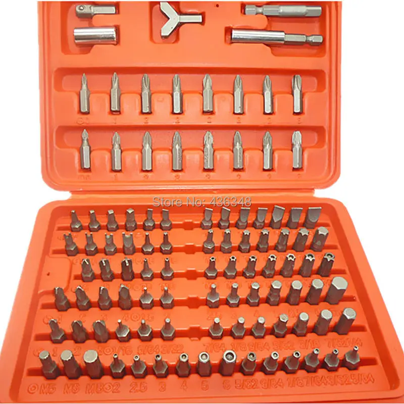 Buy 100pc Screwdriver Bit Sets Case Tamper Proof Torx