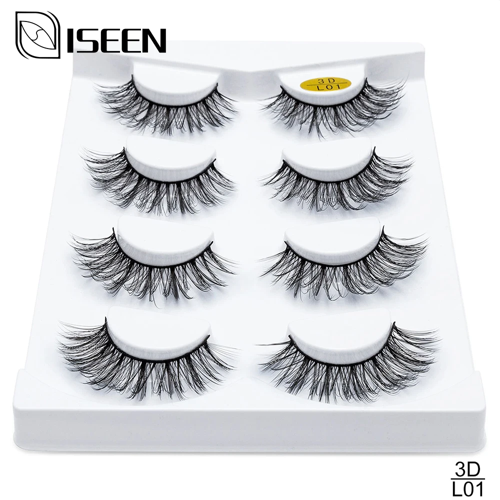 

2/4 Pairs Natural Professional False Eyelashes Fake Lashes Long Makeup Reusable 3d Mink Lashes Extension Beauty Makeup Tools