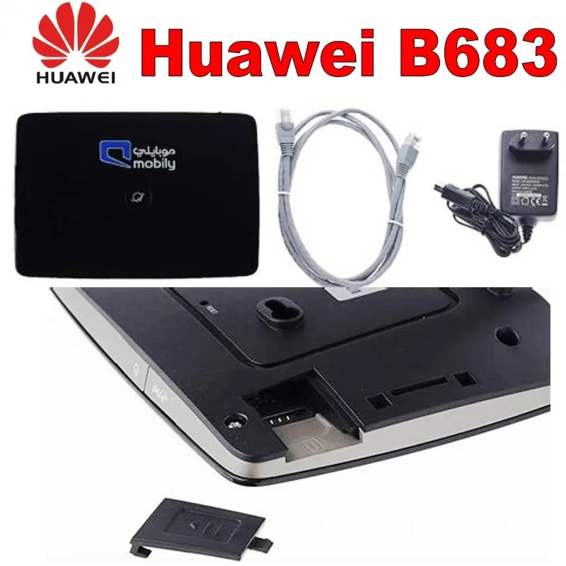 Huawei разблокированный B683 3G беспроводной маршрутизатор plus с 3g антенной|wireless router|wifi