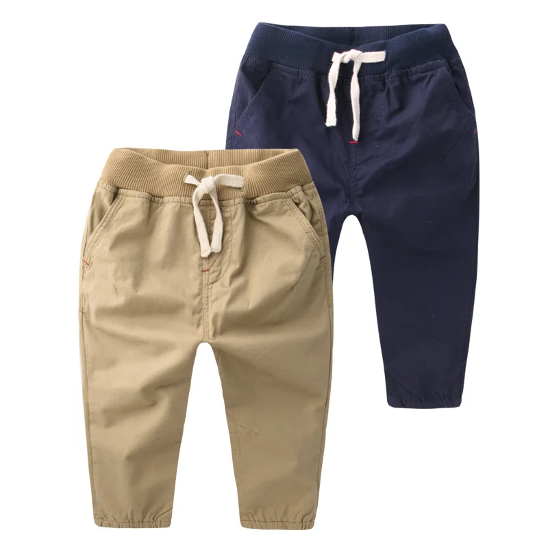 Child woven trousers elastic trousers 2017 autumn children's clothing