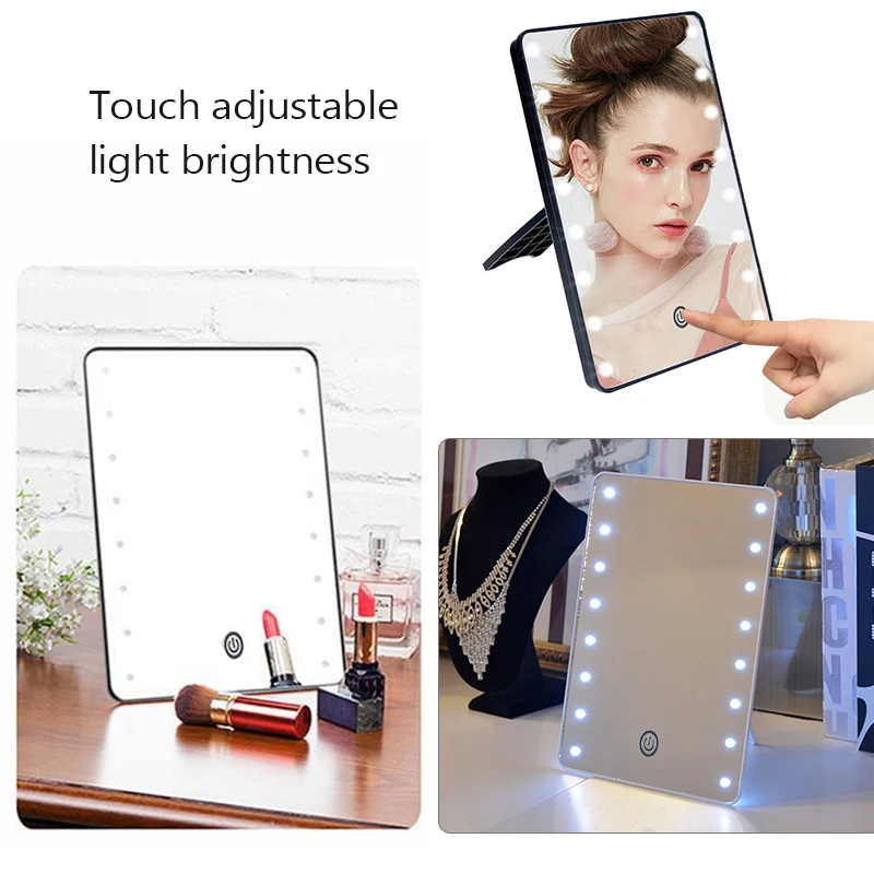 Диммируемый светодиодный косметический зеркальный светильник 16 лампочек освещенный туалетный столик косметический Mirr