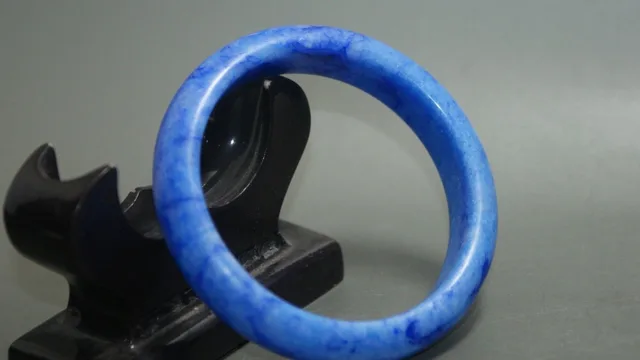 China S Beautiful Blue Jade Bracelet 58 64mm Surface Charge China S Beautiful Blue Jade Bracelet 58 64mm Surface Charge Delivery