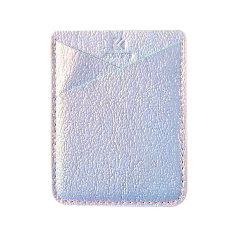 Красочный клейкий стикер держатель для карт для IPhone X, 8, 7 Plus, задняя крышка, чехол для телефона, чехол для samsung Galaxy S8, S9 Plus - Цвет: Radium