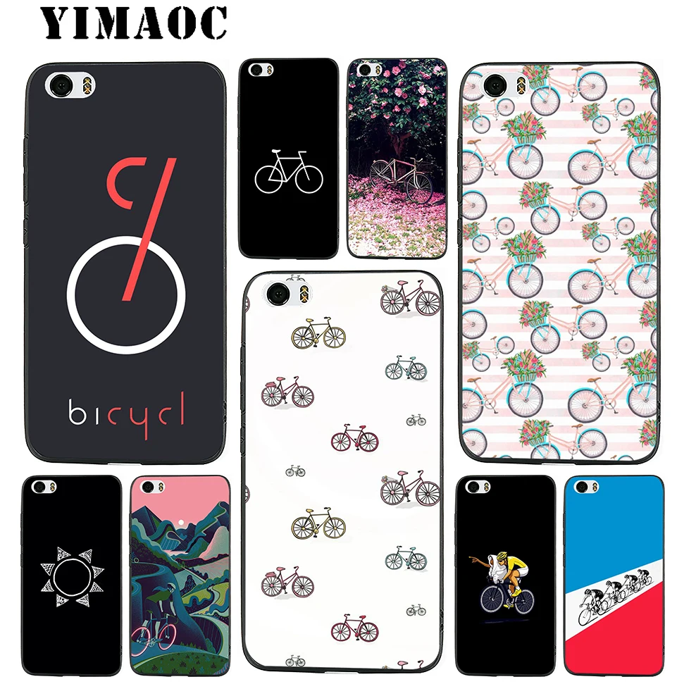 YIMAOC Bicycle Style Soft Silicone Case for Xiaomi Redmi Note 9 Mi 8 Se 7 6 6A A1 A2 4X 4A 5A 5 MAX 3 MiA1 |