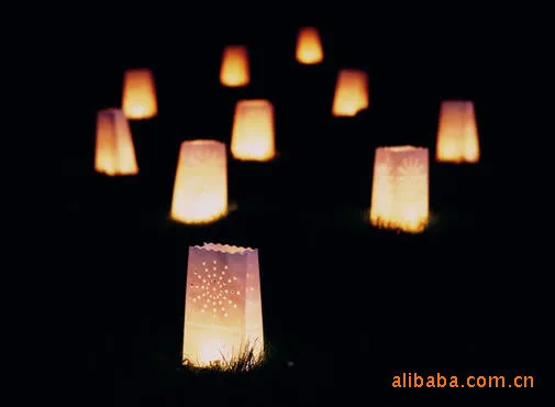 30 шт./лот Солнечный держатель для чайной свечи Luminaria бумажный Свеча-фонарь сумка для рождественской вечеринки украшения на свадьбу на день рождения сюрприз