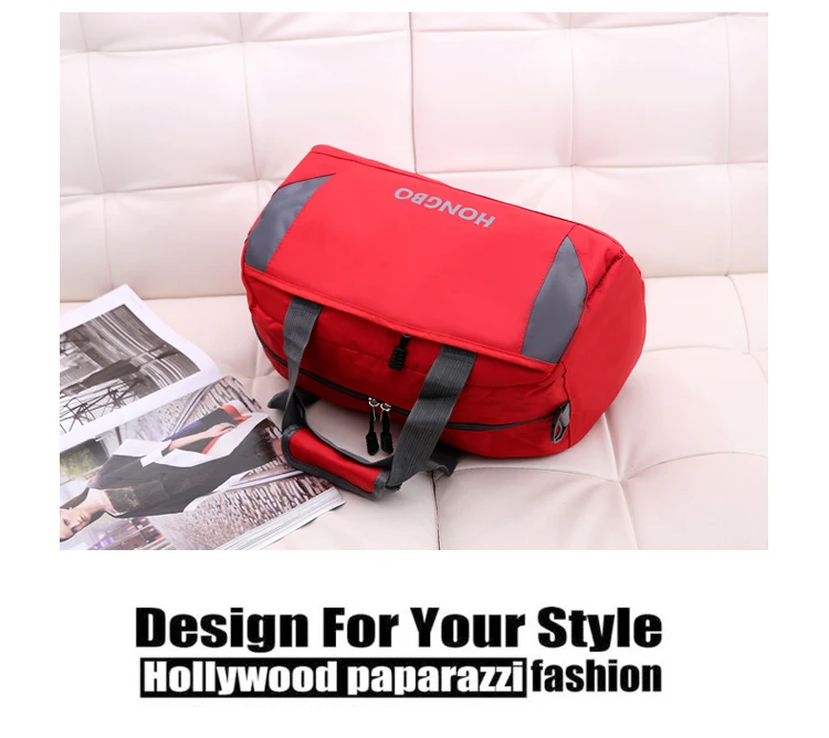 Waterproof Sports Gym Bag For Women Fitness Yoga Short Travel Luggage Bags Multifunction Handbag Outdoor Sporting Tote For Male