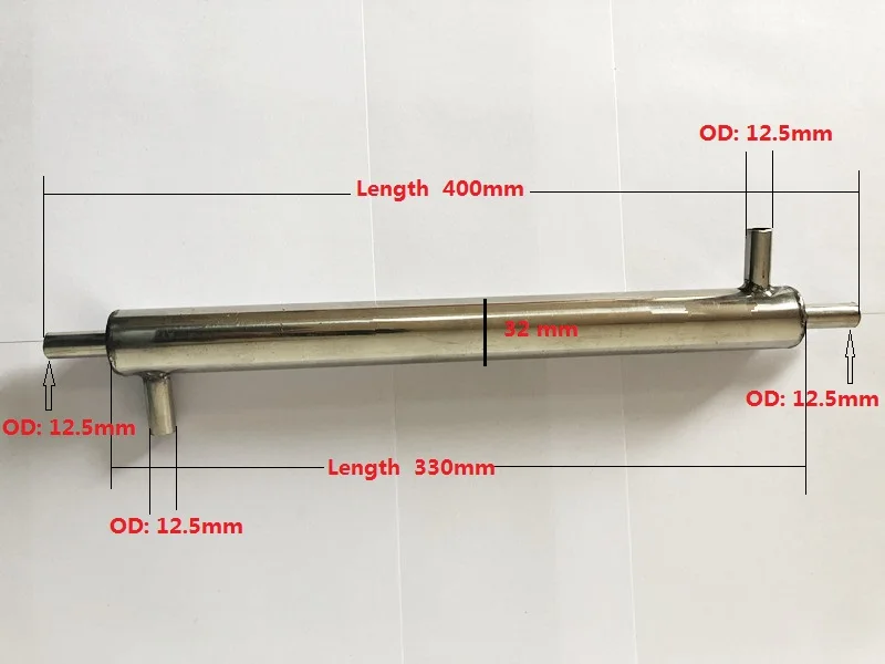 

400mm Cooler Distiller Moonshine Condenser For Homebrew Vodka Whisky Wine Maker,Reflux,Stainless Steel 304