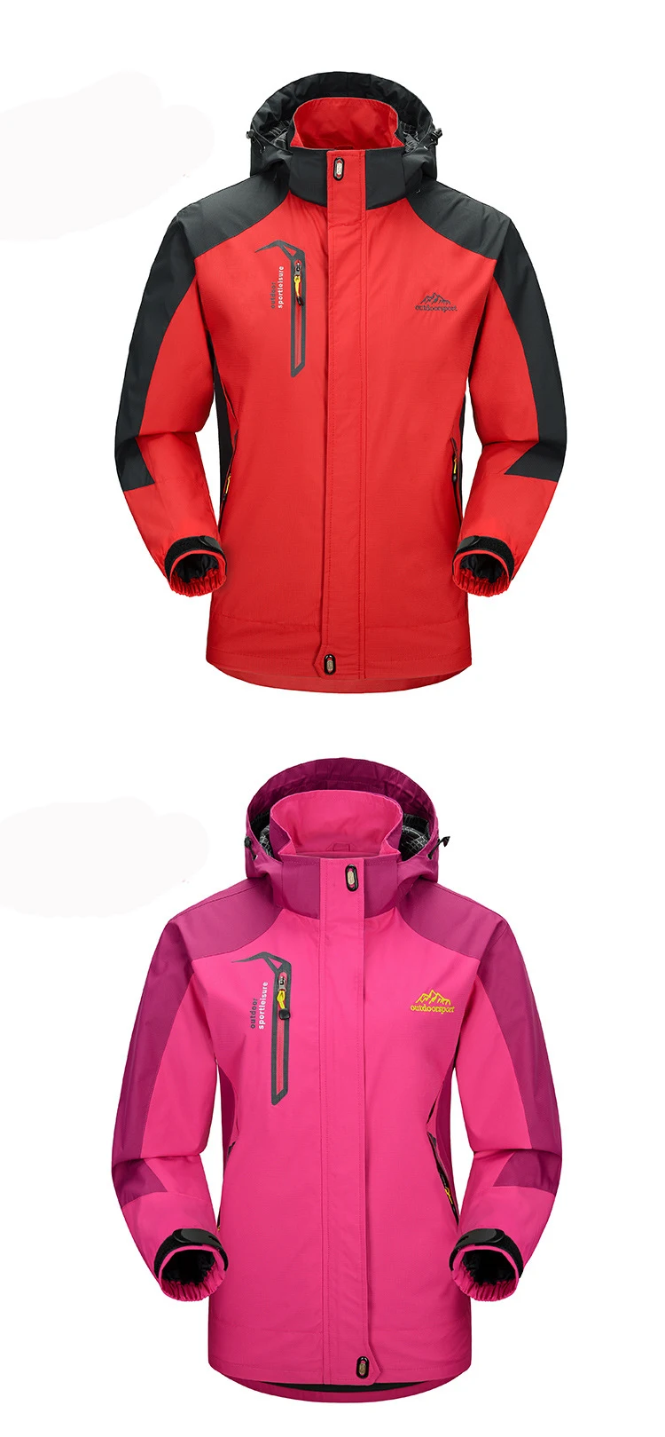 SJ-Maurie супер теплые зимние походные куртки для кемпинга, рыбалки, катания на лыжах, зимние мужские и женские флисовые пальто из флиса