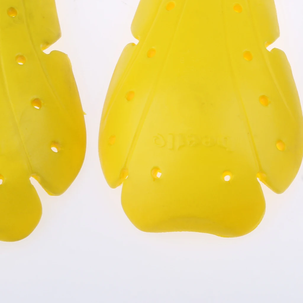 Durable Motorcycle Motocross CE Approved Detachable Armour Hip & Knee Protection Pad Yellow Black
