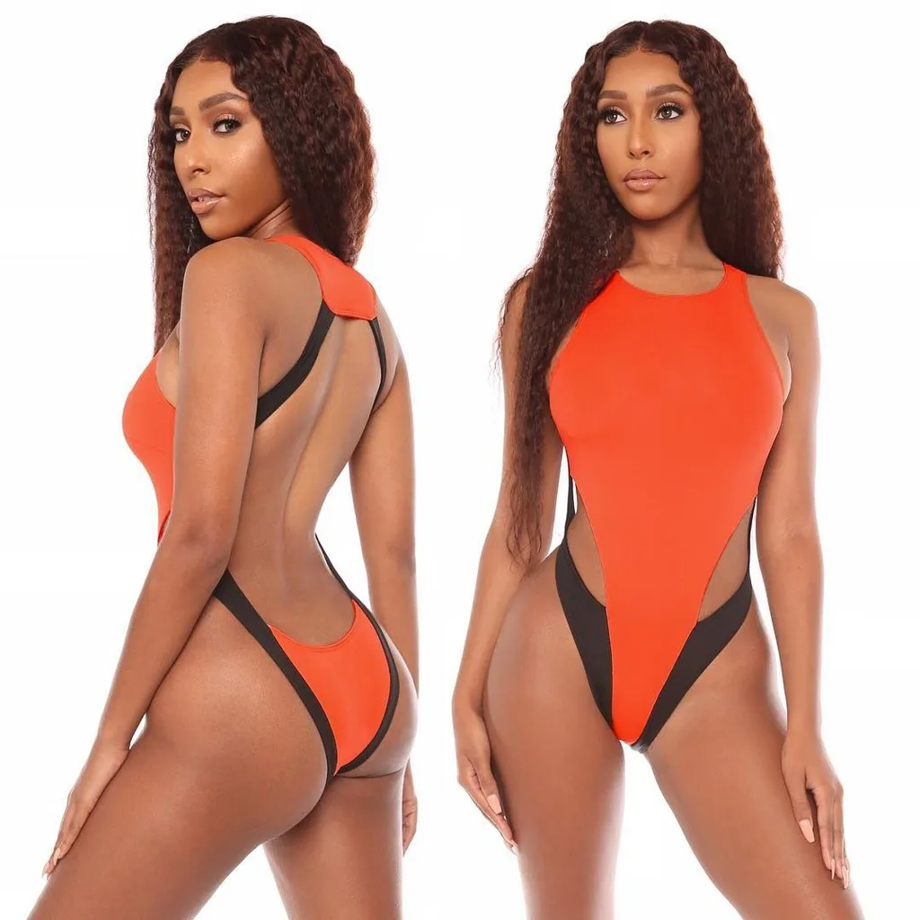 2019 Fashion Sexy summer Women One-Piece suit Sexy Floral Print Backless One Shoulder Set Underwear Ladies Sleeveless 4.3 2019 Fashion Sexy summer Women One-Piece suit Sexy Floral Print Backless One Shoulder Set Underwear Ladies Sleeveless 4.3