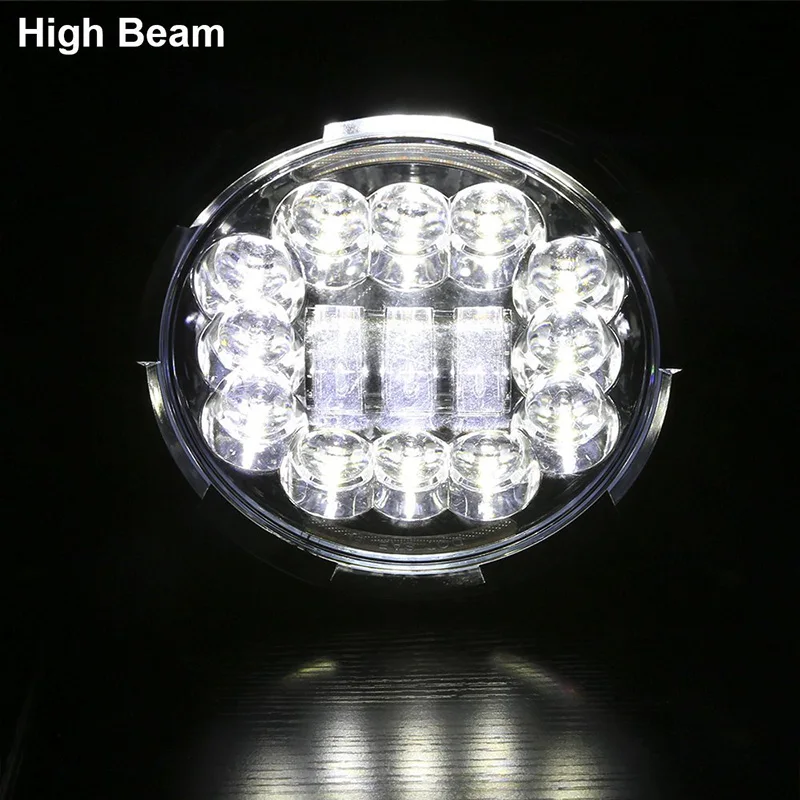 FADUIES  7 40W Motorcycle LED Headlight Angle Eyes with Amber Signal For Harley Davidson Jeep Wrangler Models with 7 headlight (6)