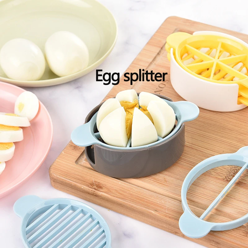 1PC multi function plastic egg slicer slicer tool divider fresh egg