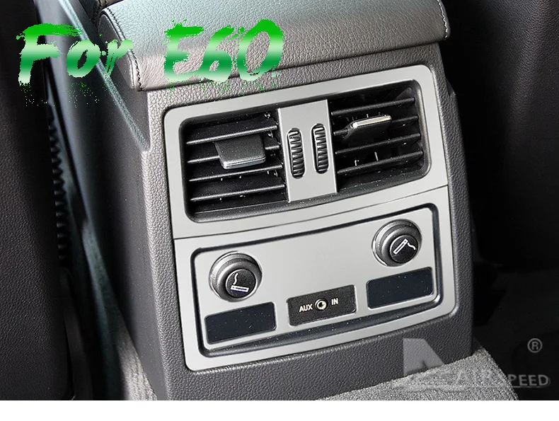  BMW E60 2005-2010 Car Rear Air Conditioning Outlet Vents Frame Cigarette Lighter Cover Decor 5 Series Accessories (1)