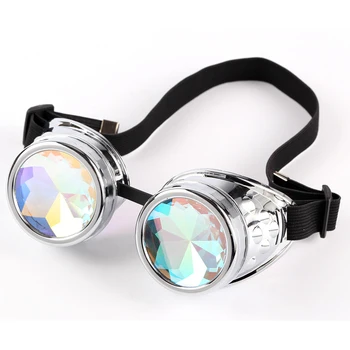 Fashion Vintage Style Steampunk Goggles Welding Punk Gothic Colourful Glasses Gothic Cosplay Men Women Cool Glasses Eyewear 2