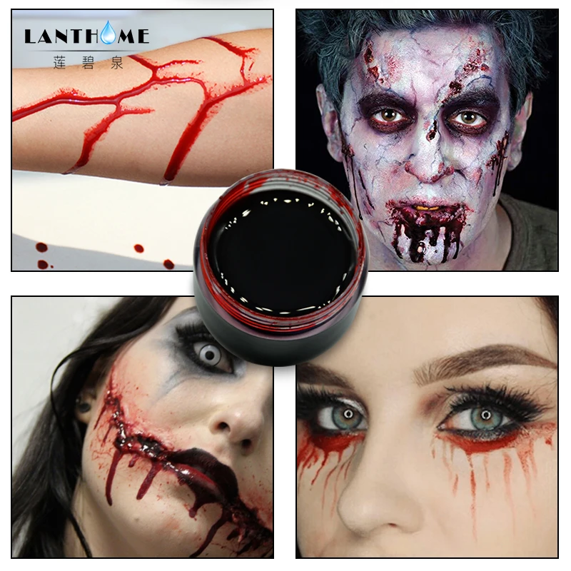 PANSLY Хэллоуин ран шрамы синяки Поддельные крови макияж тела лицо краска ультра-Реалистичная Имитация человеческого вампира Косплей