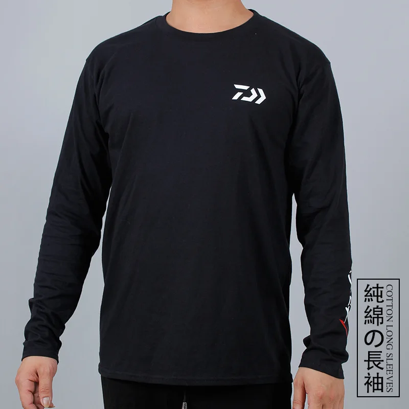 

Autumn Daiwa 2018 New Men Fishing Clothing Long Sleeve Outdoor Breathable T Shirts Plus Size Cotton Fishing Clothes Sports Tees