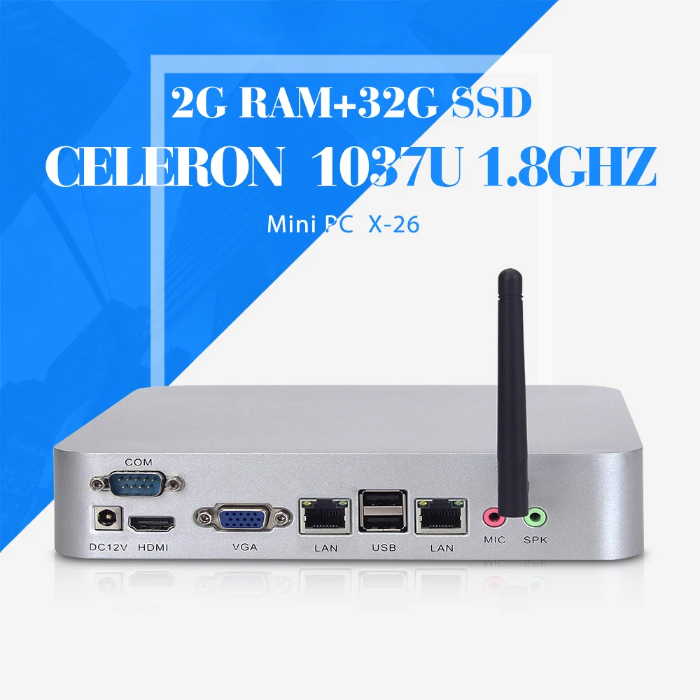 linux embedded thin client desktop computer case C1037U 2gb ram mini industrial computer Multi computing Thin clients