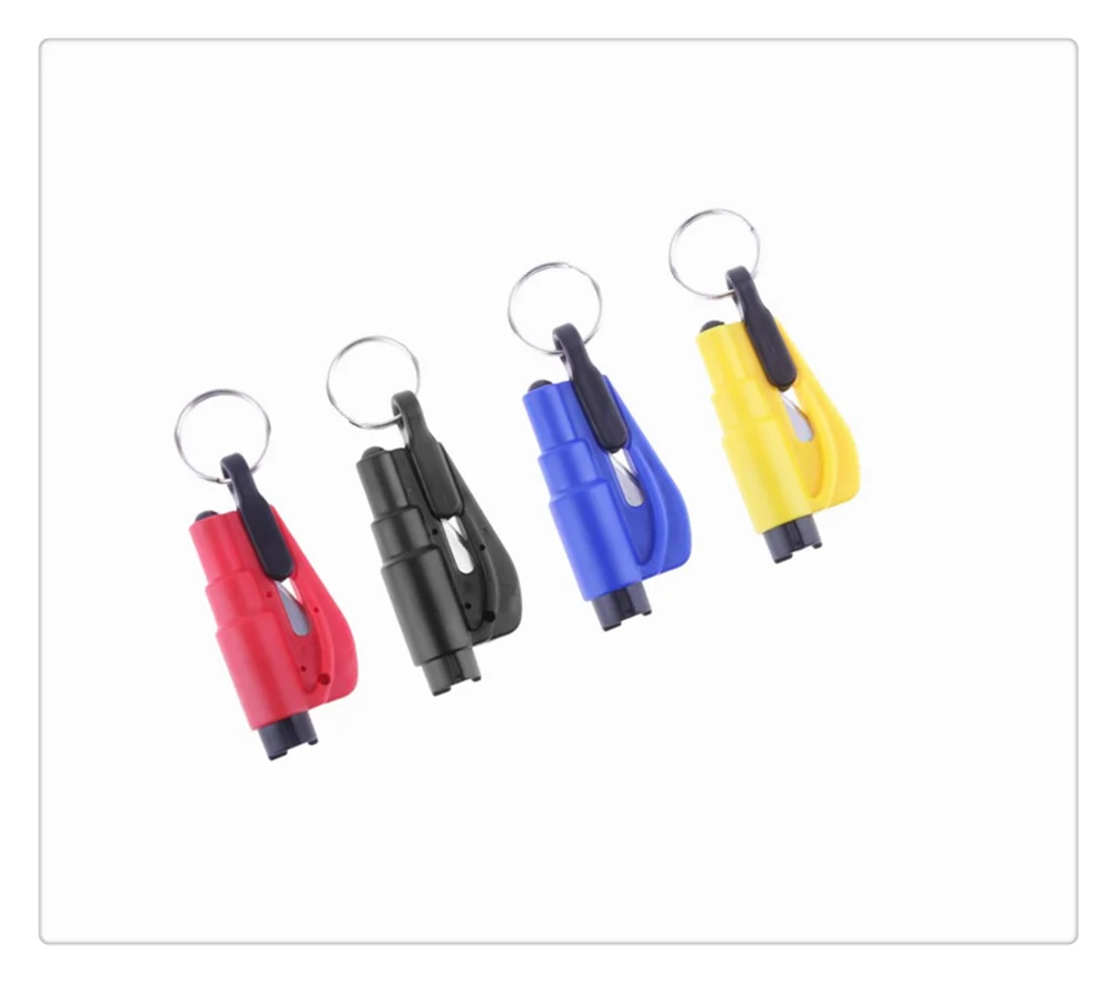 Car Keychain Mini Safety Hammer Lifesaving Escape Personality Wear for Ford Taurus Mondeo Galaxy Falcon Everest S-MAX Escort