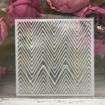 

13*13cm Wavy Geometry DIY Layering Stencils Wall Painting Scrapbook Coloring Embossing Album Decorative Paper Card Template
