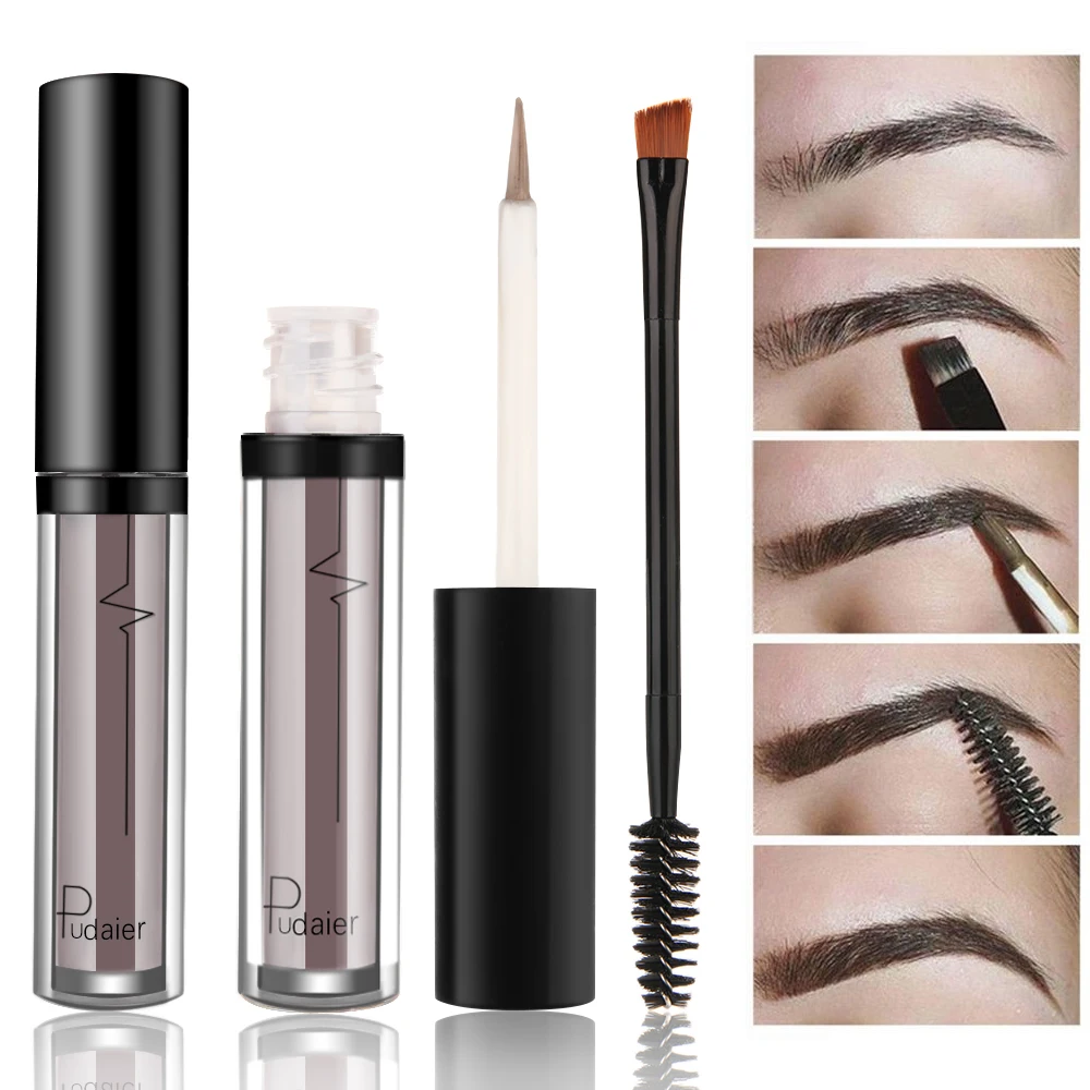 Waterproof Eyebrow Liquid Makeup with Brush 1PC Professional Eye Brow
