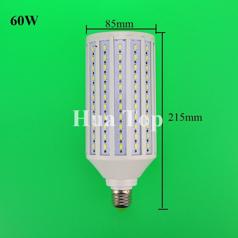 E27 B22 E14 E40 7 Вт, 15 Вт, 30 Вт, 40 Вт, 50 Вт, 60 Вт, 80 Вт, 100 Вт 5730 SMD Cree чип лампа переменного тока в виде кукурузы 110V 220V светодиодный лампы холодный теплый белый лампада