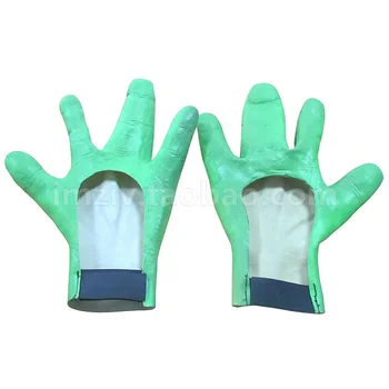 

New 1 Pair Halloween Party Cosplay Alien Mask Festival Party Supplies Horror Mask Scary Halloween Hand Mask gloves Toy Free size